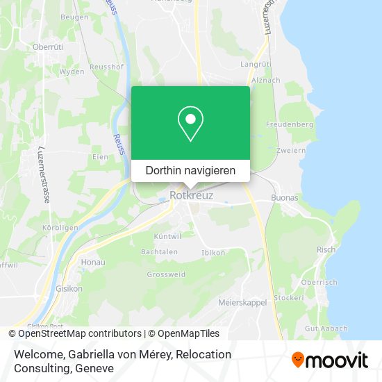 Welcome, Gabriella von Mérey, Relocation Consulting Karte