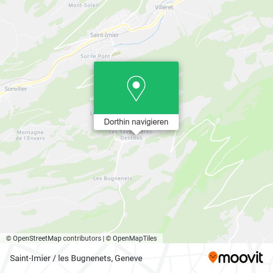 Saint-Imier / les Bugnenets Karte