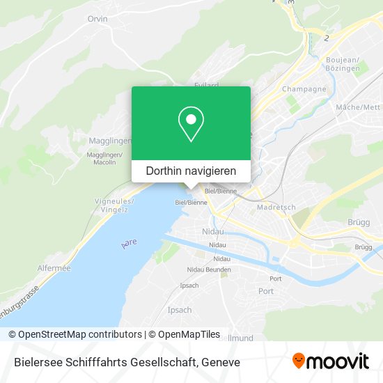Bielersee Schifffahrts Gesellschaft Karte