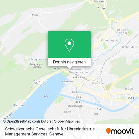 Schweizerische Gesellschaft für Uhrenindustrie Management Services Karte