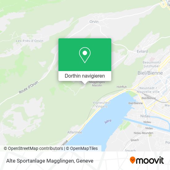 Alte Sportanlage Magglingen Karte