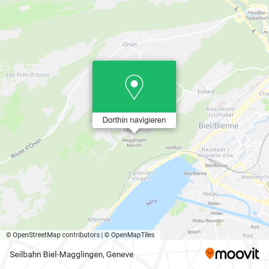 Seilbahn Biel-Magglingen Karte