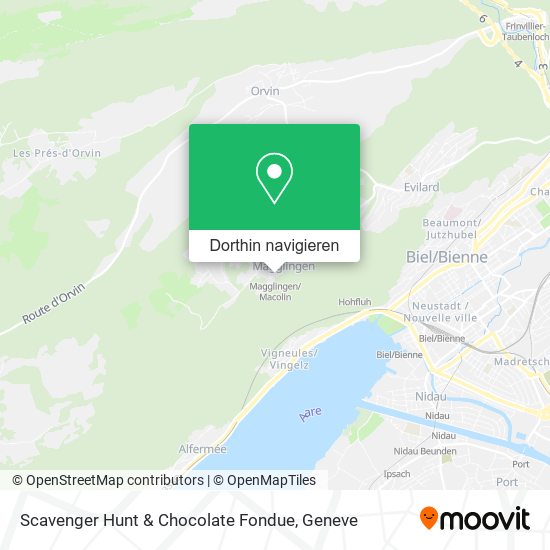 Scavenger Hunt & Chocolate Fondue Karte
