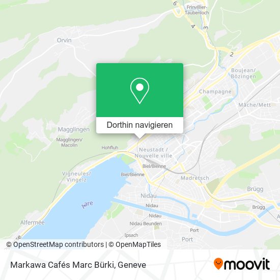 Markawa Cafés Marc Bürki Karte