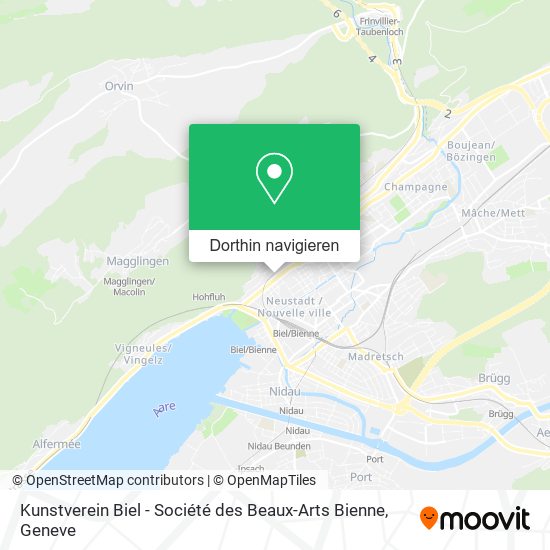 Kunstverein Biel - Société des Beaux-Arts Bienne Karte
