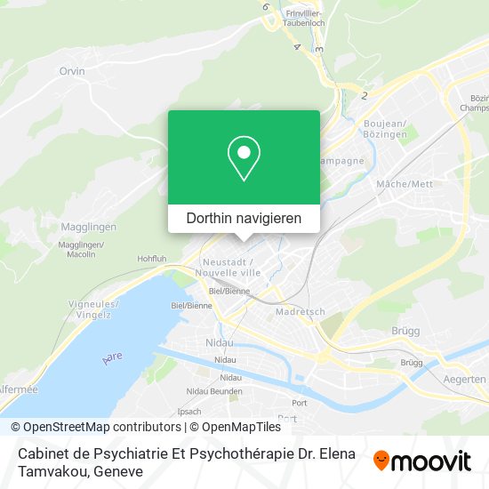Cabinet de Psychiatrie Et Psychothérapie Dr. Elena Tamvakou Karte