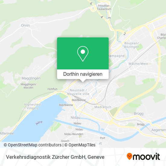 Verkehrsdiagnostik Zürcher GmbH Karte