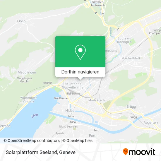 Solarplattform Seeland Karte