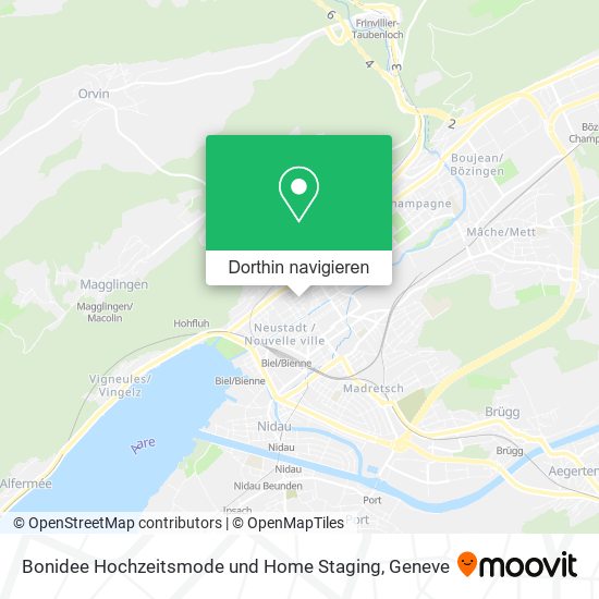 Bonidee Hochzeitsmode und Home Staging Karte