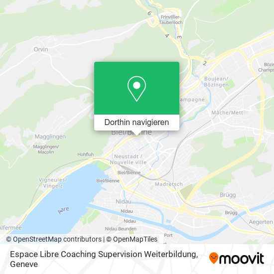 Espace Libre Coaching Supervision Weiterbildung Karte