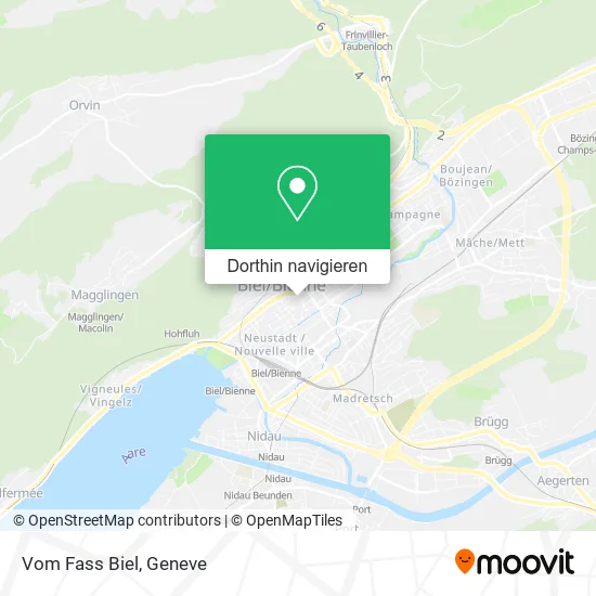 Vom Fass Biel Karte