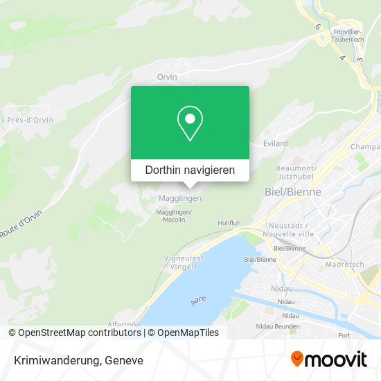 Krimiwanderung Karte