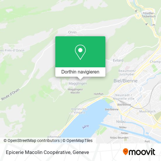 Epicerie Macolin Coopérative Karte