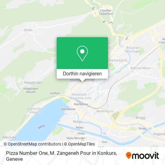 Pizza Number One, M. Zangeneh Pour in Konkurs Karte