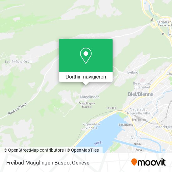 Freibad Magglingen Baspo Karte