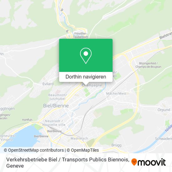 Verkehrsbetriebe Biel / Transports Publics Biennois Karte