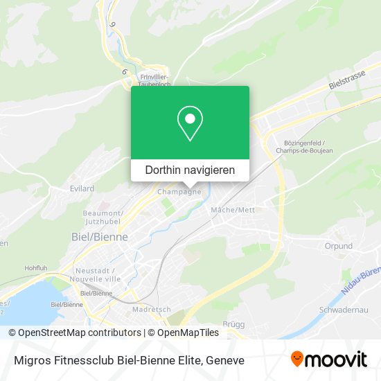 Migros Fitnessclub Biel-Bienne Elite Karte