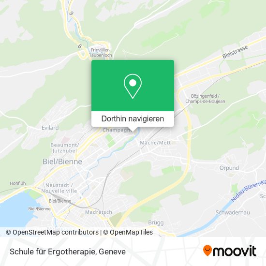 Schule für Ergotherapie Karte