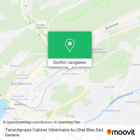 Tierarztpraxis Cabinet Vétérinaire Au Chat Bleu Sàrl Karte