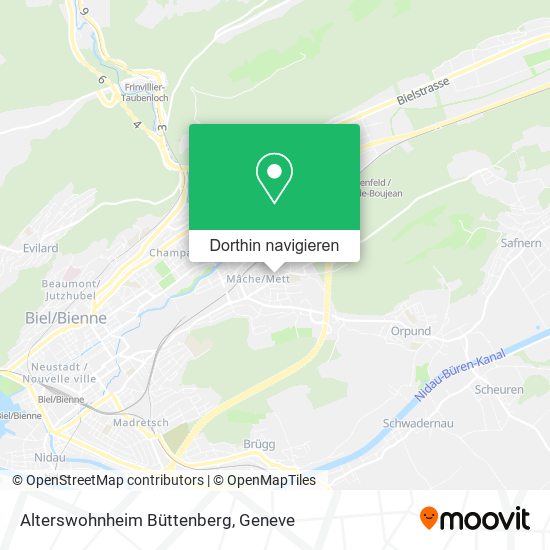Alterswohnheim Büttenberg Karte