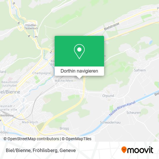 Biel/Bienne, Fröhlisberg Karte