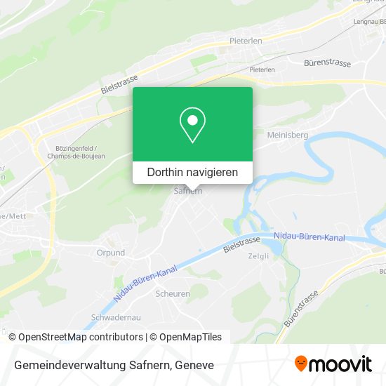Gemeindeverwaltung Safnern Karte