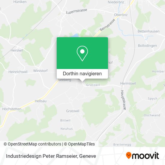 Industriedesign Peter Ramseier Karte