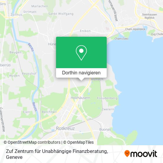 Zuf Zentrum für Unabhängige Finanzberatung Karte