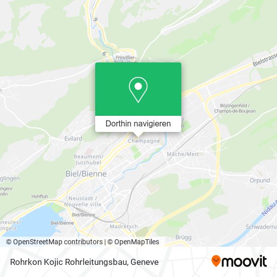 Rohrkon Kojic Rohrleitungsbau Karte