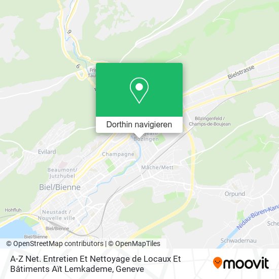A-Z Net. Entretien Et Nettoyage de Locaux Et Bâtiments Aït Lemkademe Karte