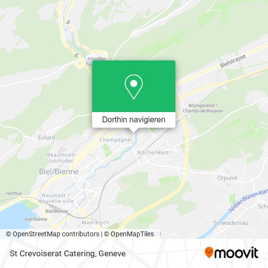 St Crevoiserat Catering Karte