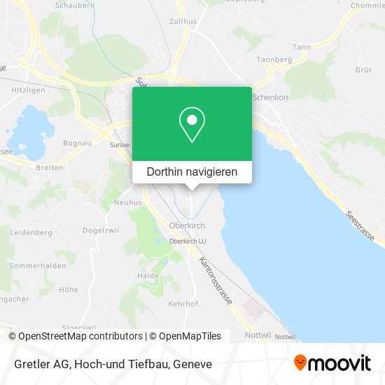Gretler AG, Hoch-und Tiefbau Karte
