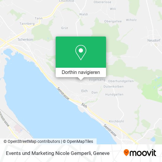 Events und Marketing Nicole Gemperli Karte