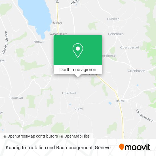 Kündig Immobilien und Baumanagement Karte