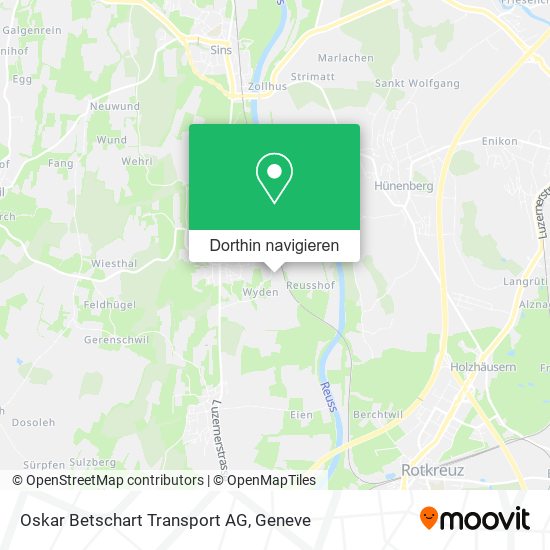 Oskar Betschart Transport AG Karte