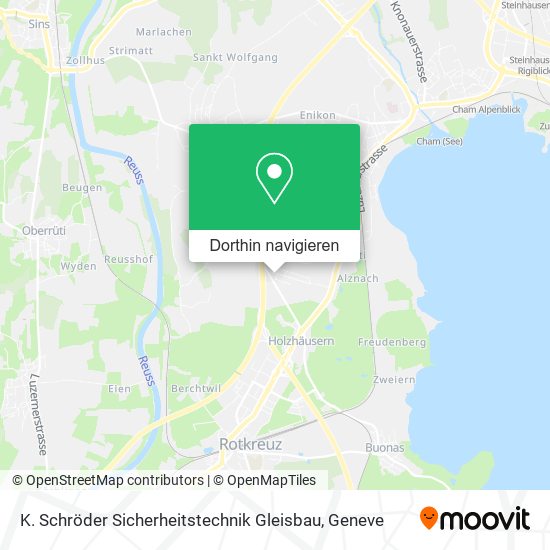 K. Schröder Sicherheitstechnik Gleisbau Karte