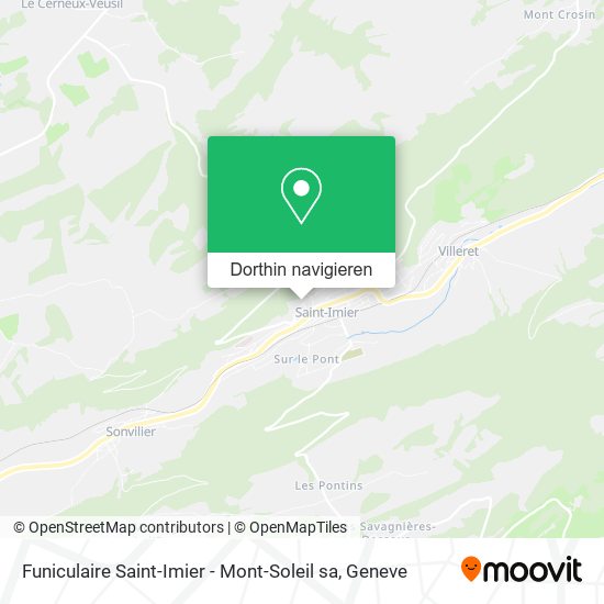 Funiculaire Saint-Imier - Mont-Soleil sa Karte