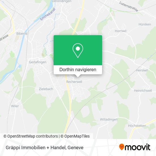 Gräppi Immobilien + Handel Karte
