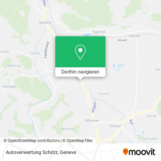 Autoverwertung Schötz Karte