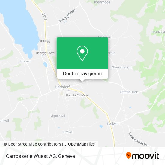 Carrosserie Wüest AG Karte