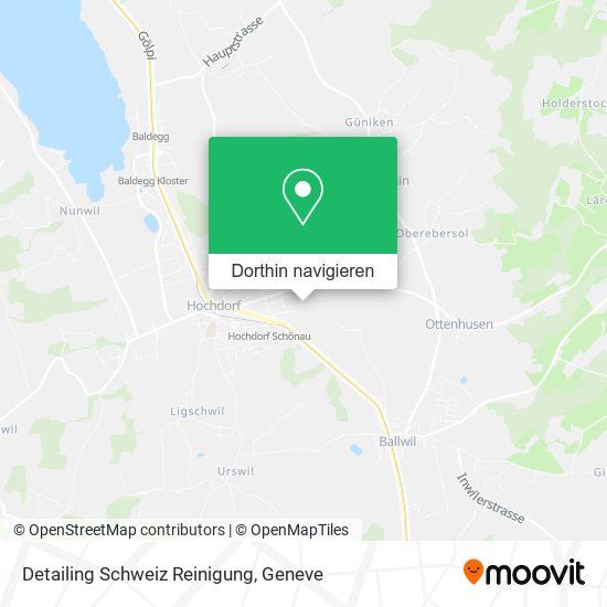 Detailing Schweiz Reinigung Karte