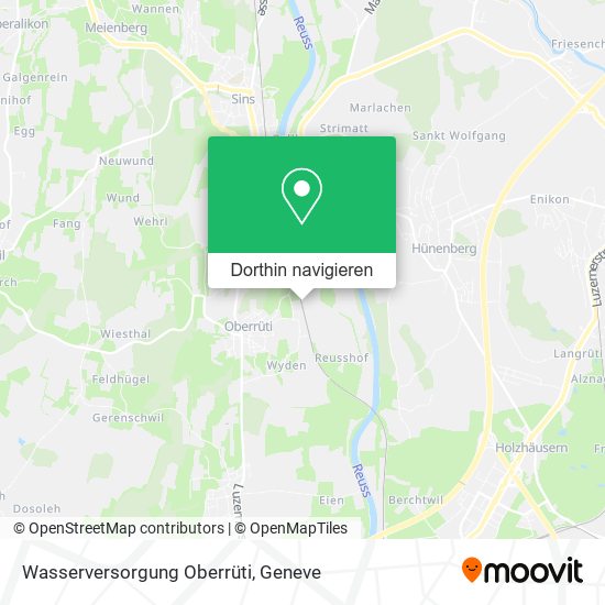 Wasserversorgung Oberrüti Karte