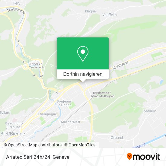 Ariatec Sàrl 24h/24 Karte