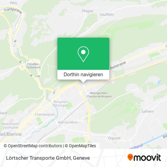 Lörtscher Transporte GmbH Karte
