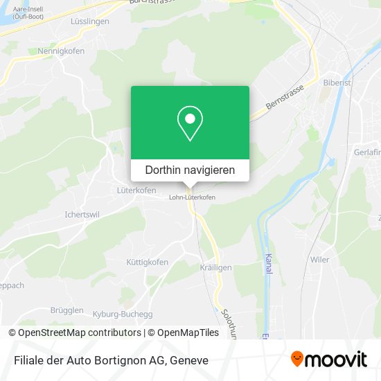 Filiale der Auto Bortignon AG Karte