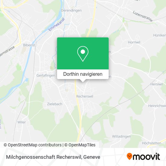 Milchgenossenschaft Recherswil Karte