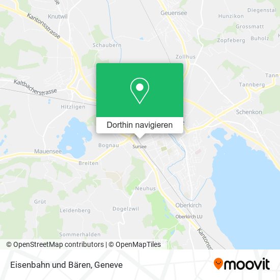 Eisenbahn und Bären Karte