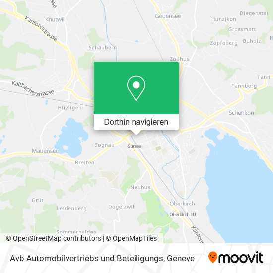 Avb Automobilvertriebs und Beteiligungs Karte