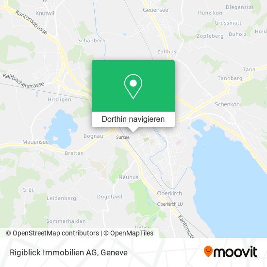Rigiblick Immobilien AG Karte