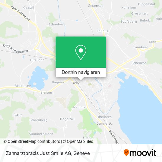 Zahnarztpraxis Just Smile AG Karte